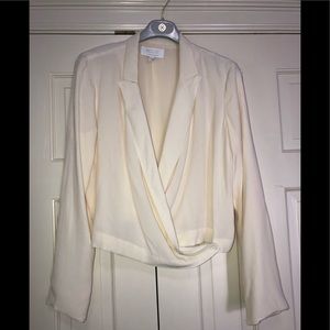 Anthropologie off white top.